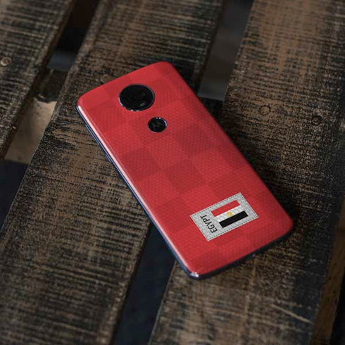 Egypt Soccer Flag Moto E5 Plus Skin